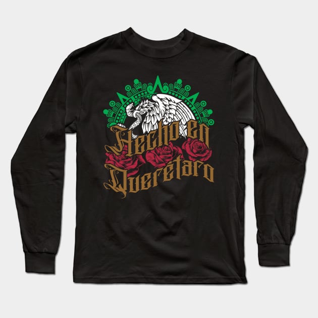 Hecho en Queretaro Long Sleeve T-Shirt by Velvet Love Design 